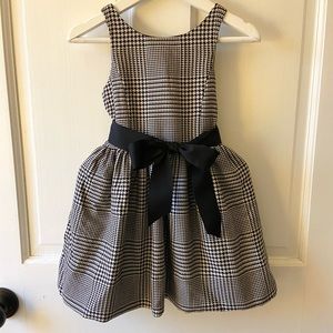 Ralph Lauren glen plaid cream and black dress